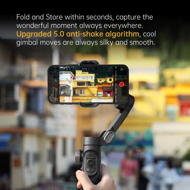 AOCHUAN 3-Axis Handheld Gimbal Stabilizer SmartXE for Smartphone for iPhone Android AI Face Tracking TikTok Vlog