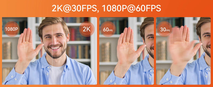 V11 2K Webcam for PC, 1080P 60FPS FHD 90° Web Camera with Microphone&Privacy Cover,USB Plug&Play for Mac/Laptop/Desktop/Computer