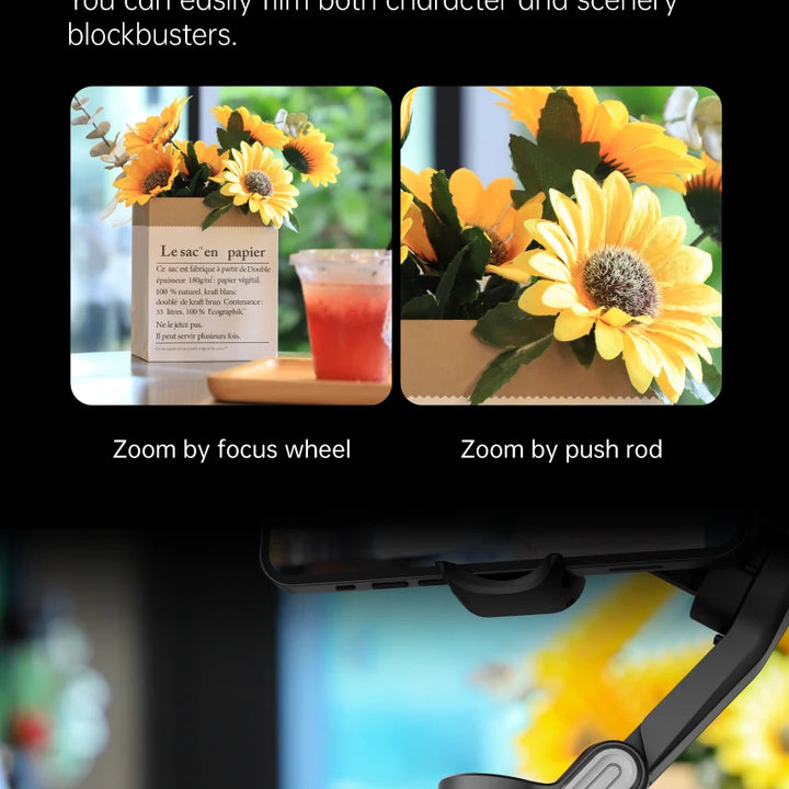 AOCHUAN 3-Axis Handheld Gimbal Stabilizer SmartXE for Smartphone for iPhone Android AI Face Tracking TikTok Vlog