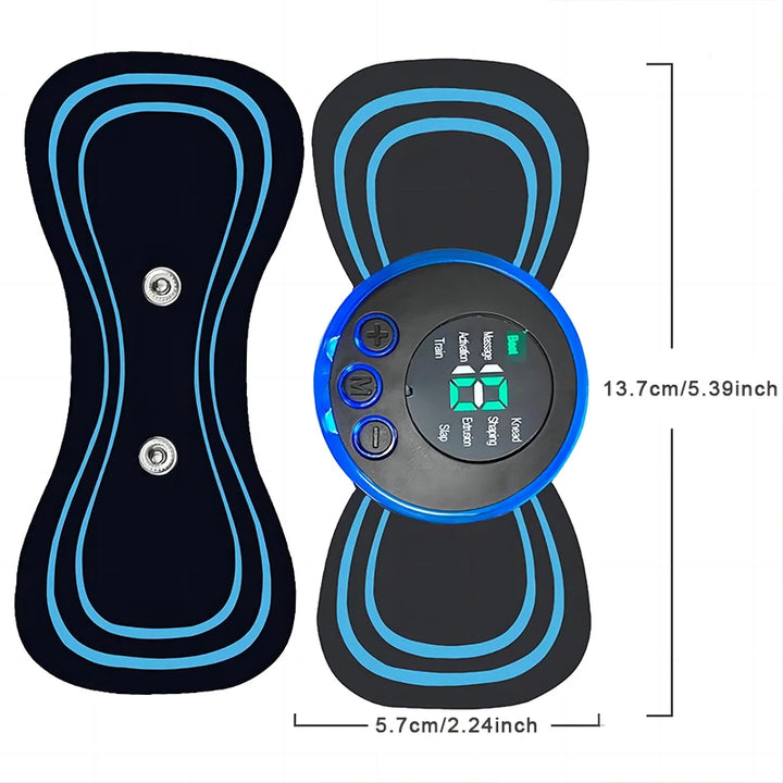 Portable Mini Electric Neck Back Massager Cervical Massage Patch Stimulator 19th gear Adjustment Body Massager
