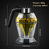 Diamond Shaped Glass Honey Dispenser with Stand 200ml Large Capacity Oil Dispenser Multifunctional Oil Bottle Vinegar and Sauce
