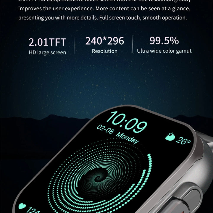 2024 Smart Watch 2 in 1 With Earphone Smartwatch Bluetooth Call Men Watch GPS Track Heart Rate Monitor Play Music SmartWatch