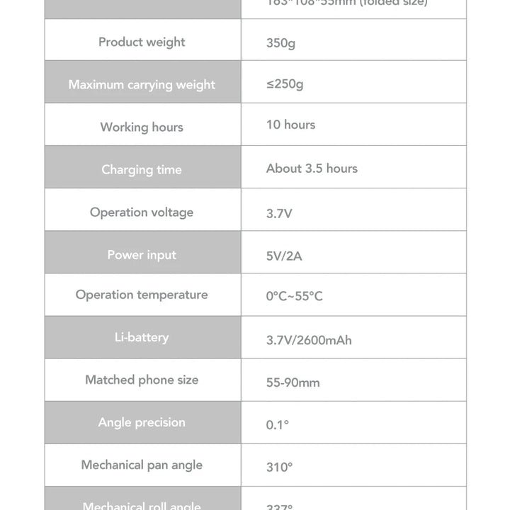 AOCHUAN 3-Axis Handheld Gimbal Stabilizer SmartXE for Smartphone for iPhone Android AI Face Tracking TikTok Vlog