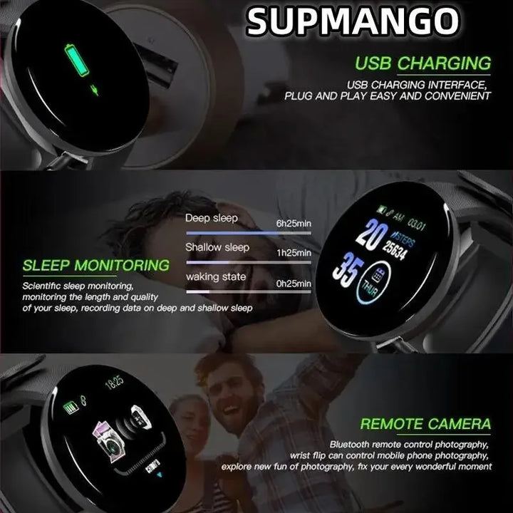 B41 Smart Watch Multi Function Step Connected Smart Watch For Men And Women Suitable For And Android