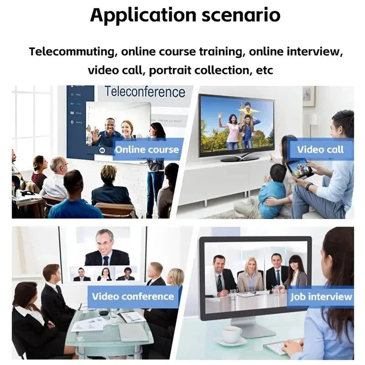 Web Camera For Work With Microphone Tripod Camera 1080P HD Computer HD USB Camera  Built In Microphone USB Network Camera